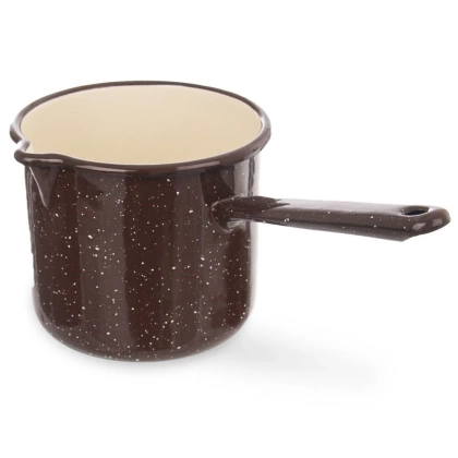 Garnek rondel rondelek emaliowany 1,2 l brązowy