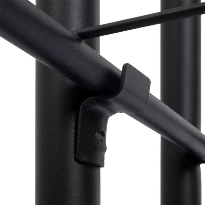 Kwietnik 6-poziomowy na doniczki metalowy czarny 118cm