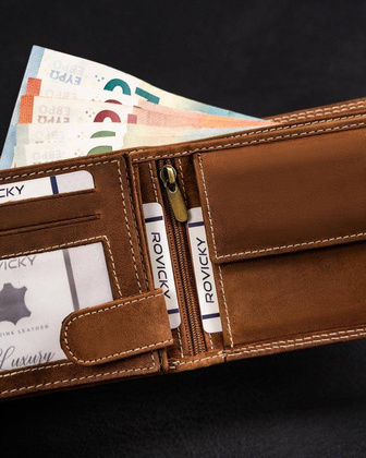 Portfel skórzany męski N992-CHM