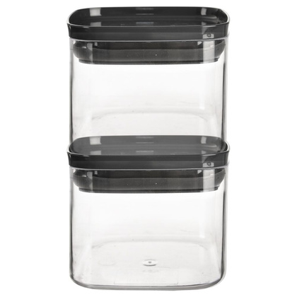 Pojemnik kuchenny kwadratowy z pokrywką i uszczelką do żywności 700 ml