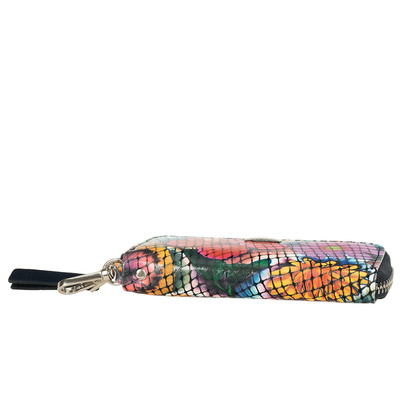 Etui na klucze BajuBaj z kolorowej skóry naturalnej – elegancja i srebrne detale ED010s155