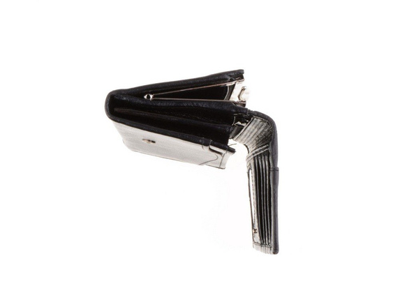 Portfel damski skórzany KEMER P15 Czarny - min. zamówienie 20 / 50 / 100 szt.