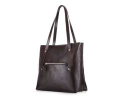 Skórzana torba damska Parma FL23 ciemny brąz - min. zamówienie 20 / 50 / 100 szt.