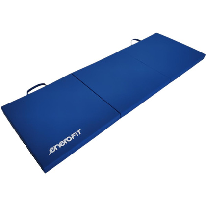 MATERAC GIMNASTYCZNY SKŁADANY 180x60x5CM NIEBIESKI ENERO FIT
