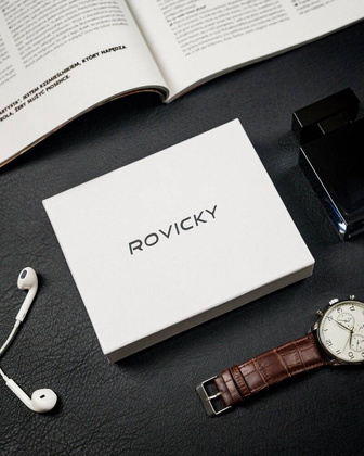 Zgrabny portfel meski ze skory naturalnej czarny ochrona RFID