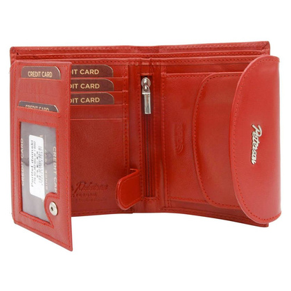 Elegancki portfel damski ze skóry naturalnej