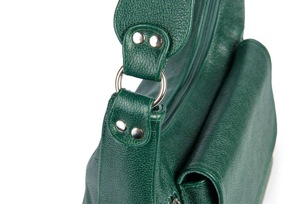 Torebka skórzana na ramię KEMER VOOC EP20 Zielona