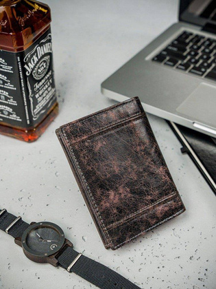 Ekskluzywny portfel skórzany męski skóra naturalna