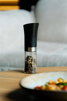 Grawitacyjny młynek do soli i pieprzu elektryczny czarny LIVIO 8845