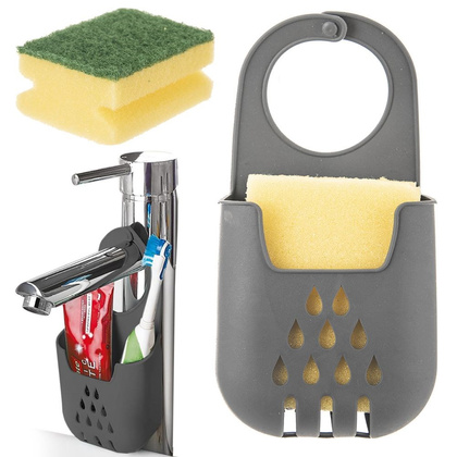 Uchwyt na gąbkę do naczyń szary