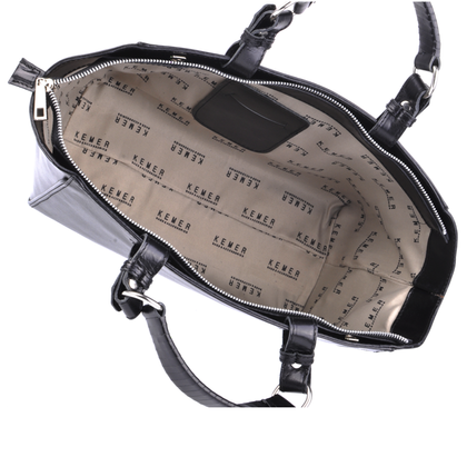 Torebka damska skórzana KEMER 006 Czarna - min. zamówienie 20 / 50 / 100 szt.