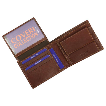 Portfel męski Coveri1906292 skóra naturalna Niebie