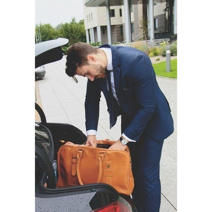 Torba podróżna skórzana KEMER SOLIER Hamilton - min. zamówienie 20 / 50 / 100 szt.