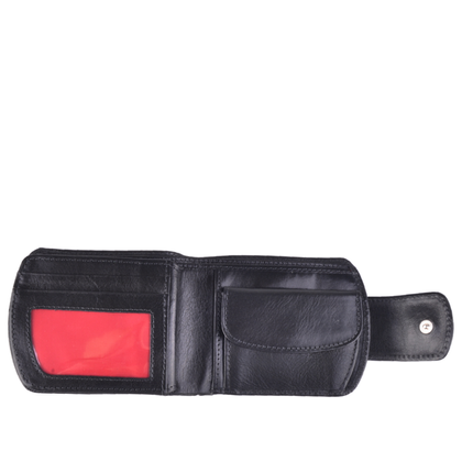 Portfel damski skórzany KEMER D 15 Czarny - min. zamówienie 20 / 50 / 100 szt.