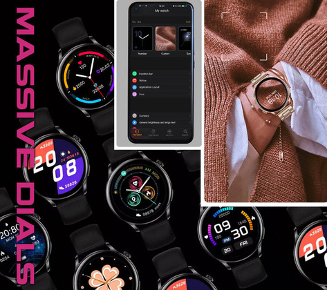 SMARTWATCH Rubicon RNCE81 - WYKONYWANIE POŁĄCZEŃ, PULSOKSYMETR (sr045c)