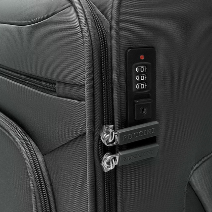 Duża walizka PUCCINI KOS EM50255A 4B Szara