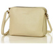 MARCO MAZZINI Torebka skórzana crossbody listonoszka dwie komory beż latte - min. zamówienie 20 / 50 / 100 szt.