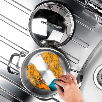 Garnek stalowy z pokrywką 18/10 PREMIUM 1,2 l ORION