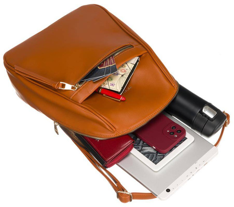 Elegancki plecak damski ze skóry ekologicznej