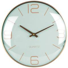 Zegar ścienny złoty miętowy 30 cm