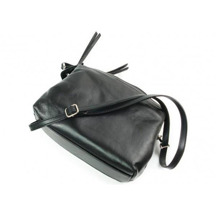 Listonoszka Vera Pelle Trzy komory pojemna czarna VP3K3N