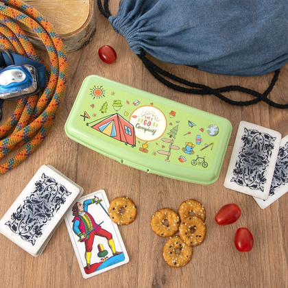 Pojemnik śniadaniowy zielony 21x9,5x5,5 cm