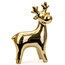 Renifer świąteczny dekoracyjny złoty 16,3cm