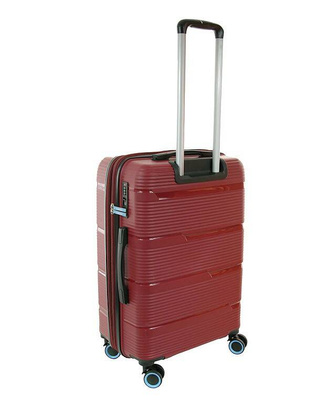 Średnia walizka DIELLE 170 Bordowa