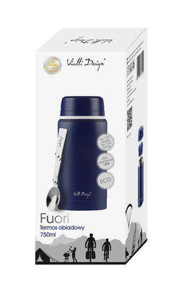 Termos obiadowy 750ml FUORI granatowy 28142