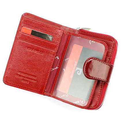 Nieduży portfel damski skórzany Pierre Cardin