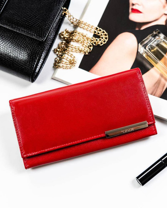 Portfel damski skórzany RD-23-GCL-4 RED