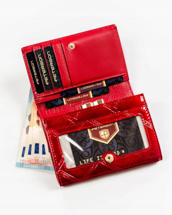 Skórzany portfel damski z systemem RFID