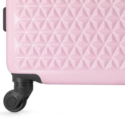 Średnia walizka KEMER SOLIER 870 Jasnoróżowa - min. zamówienie 20 / 50 / 100 szt.