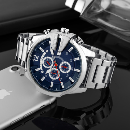 ZEGAREK MĘSKI PERFECT M513CH-04 - CHRONOGRAF (zp387d) + BOX