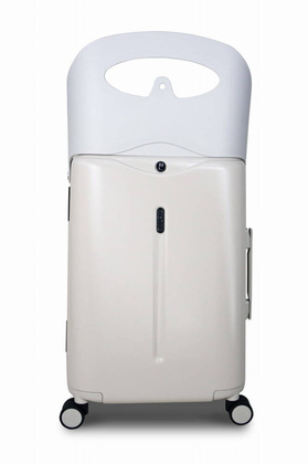 Walizka podróżna średnia z siedziskiem dla dziecka Light Grey MiaMily