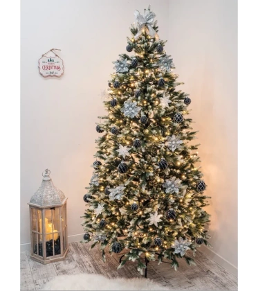 Choinka sztuczna PE07 220 cm napruszana z metalowym stojakiem