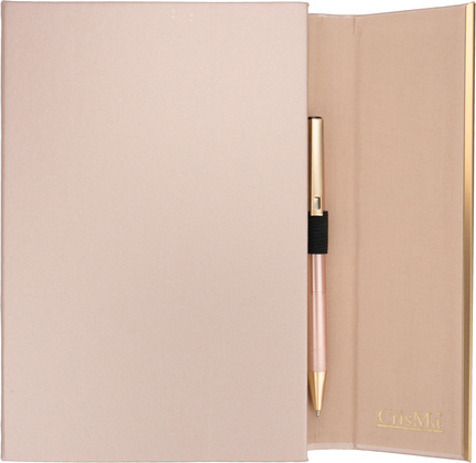 Zestaw notatnik A5 w linie i długopis CrisMa