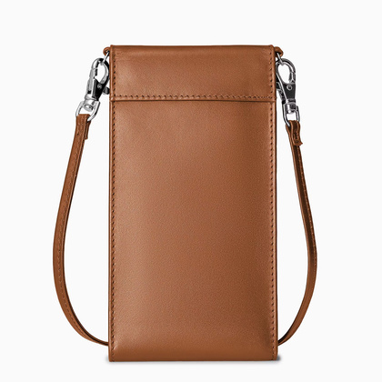 Torebka na telefon skórzana PUCCINI VULCANO VC92525 2B Brązowa