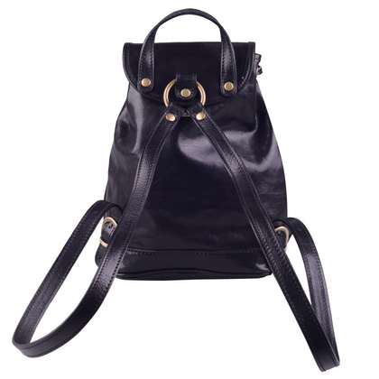 Plecak skórzany 1 Czarny - min. zamówienie 20 / 50 / 100 szt.