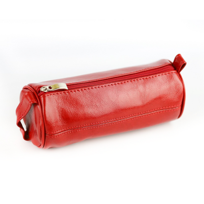 078 Piórnik okrągły duży-czerwona KEMER