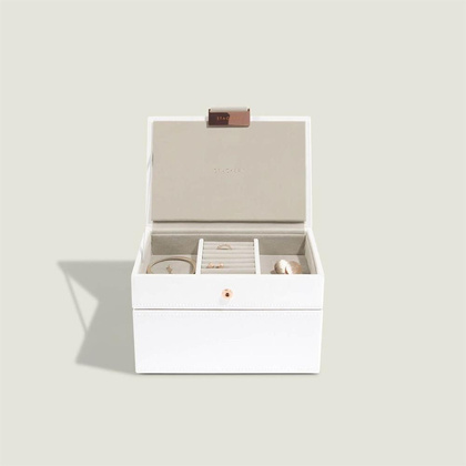 Szkatułka na biżuterię Stackers podwójna mini edycja Rose Gold