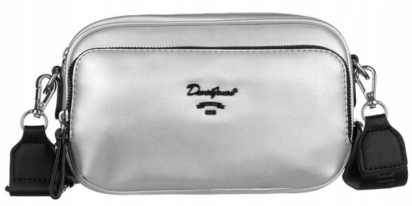 Listonoszka damska ze skóry ekologicznej na szerokim pasku