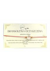 Bransoletka OCZYSZENIA Kryształ Górski