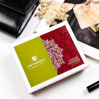 Zgrabny portfel damski z ochroną kart rfid