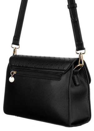 Niewielka listonoszka damska z klapką w ażurowe gwiazdki — LuluCastagnette