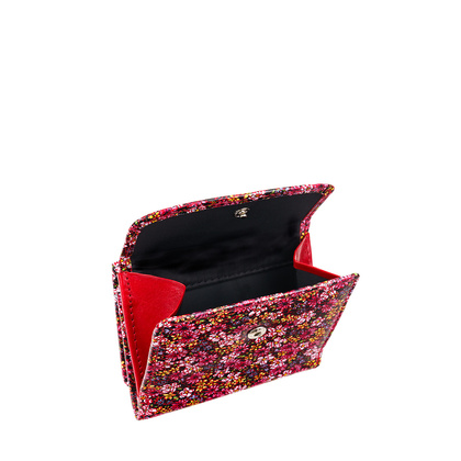 Mały czerwony portfel damski BajuBaj z kolorowej skóry naturalnej – styl i funkcjonalność PD2001s82