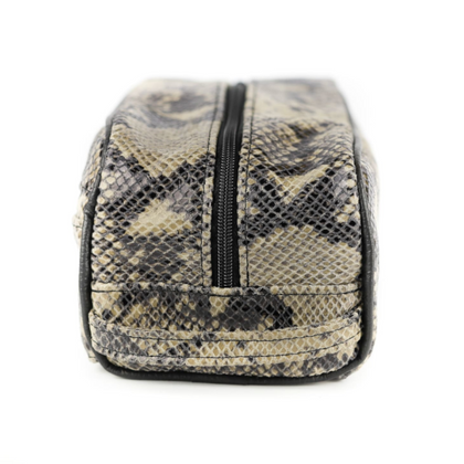 311 Kosmetyczka cegiełka-print wężowy szary KEMER