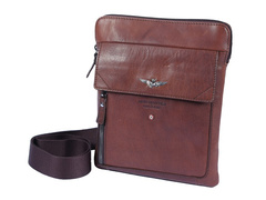 Torba listonoszka Aeronautica Militare Vintage brąz