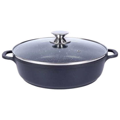 Patelnia granitowa rondel 28 cm GRANDE gaz indukcja