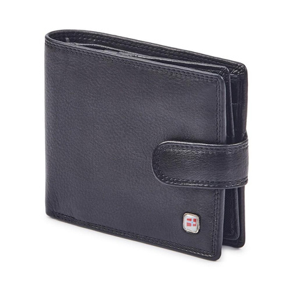 Portfel męski skórzany NORDEE GW-11 RFID Czarny